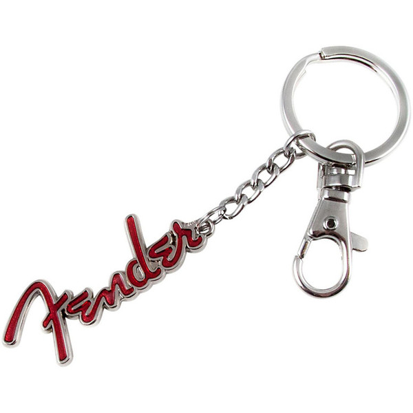 Fender Logo Keychain, Red