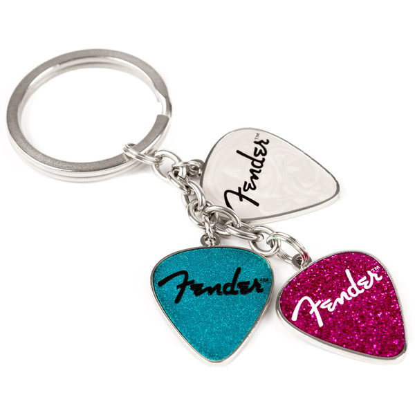 Fender Picks Keychain Pink/Turquoise/Pearl