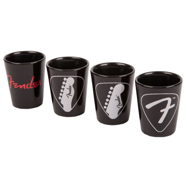 Fender Headstock Shot Glasses, Set of 4