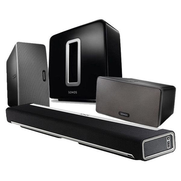 Sonos PLAYBAR, PLAY 3 and SUB 5.1 Wireless Cinema Bundle