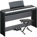 Yamaha P105 Digital Piano, Black with Stand, Pedal Board and Bench