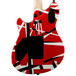 EVH Wolfgang Special Electric Guitar, MN Red/White/Black