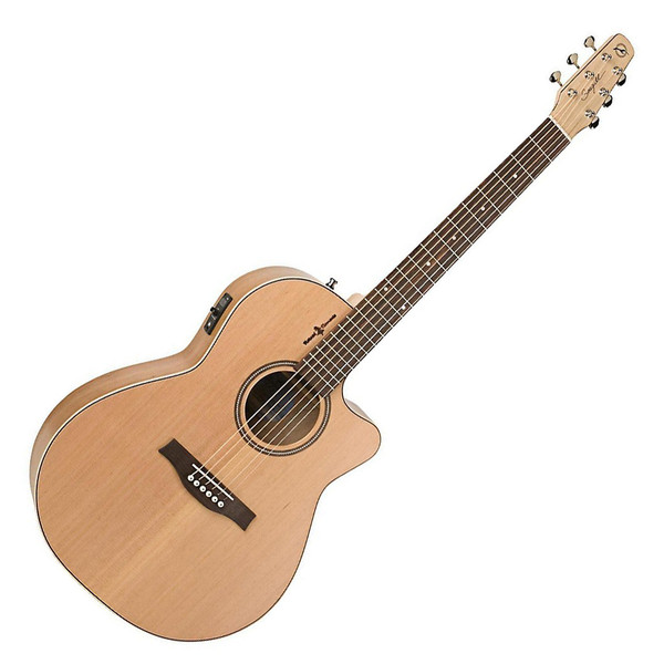 DISC Seagull Natural Folk Electro Acoustic Guitar, Natural Cherry