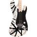 EVH Stripe Series Electric Guitar, White with Black Stripes