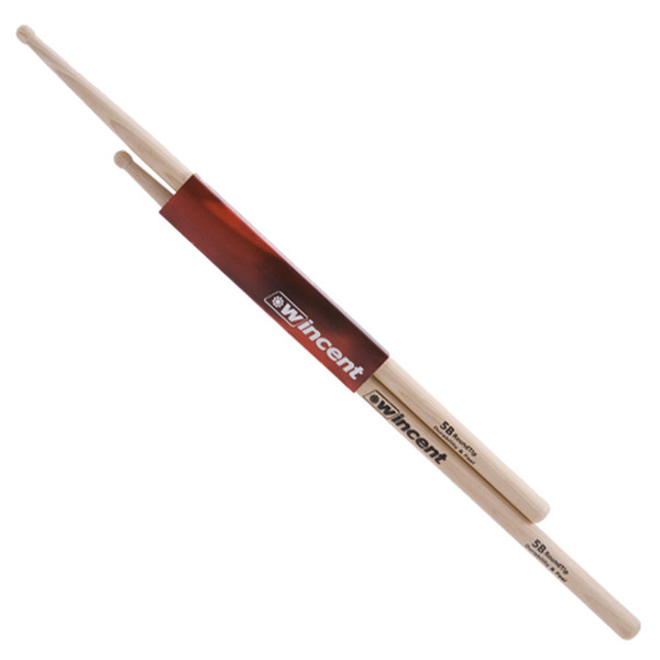 Wincent Hickory 5B Round Tip Drumsticks