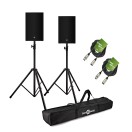 Yamaha DZR12 12'' Active PA Speaker Bundle with Stands and Cables