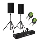 Yamaha DZR15 15'' Active PA Speaker Bundle with Stands and Cables