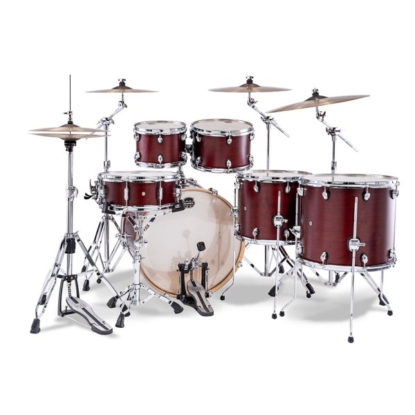 Mapex Mars Maple 22" 6pc LA Fusion Shell Pack, Merlot Satin