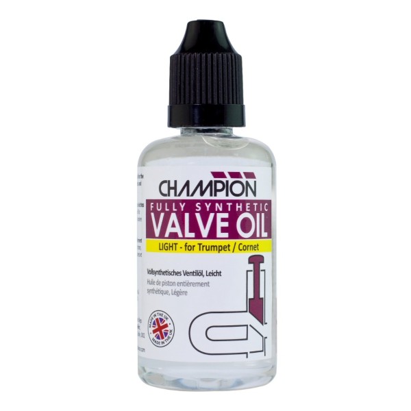 Champion Premium Fully Synthetic Valve Oil, Light, 50ml