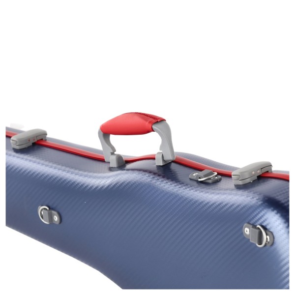 Gewa Fun Polycarbonate Shaped Violin Case, Blue and Red