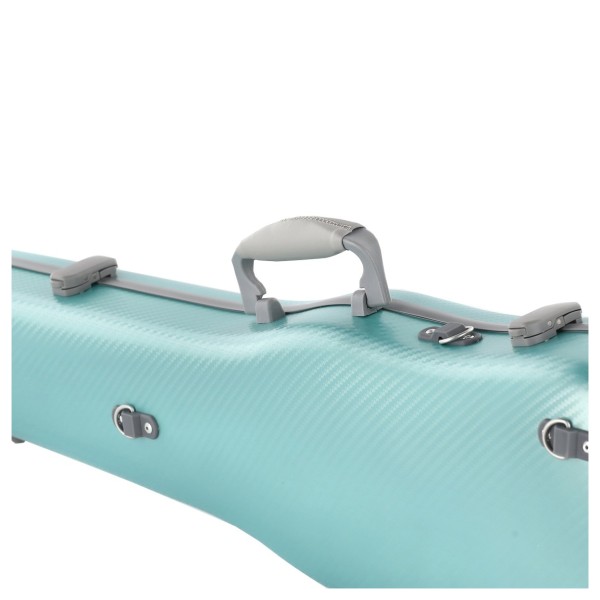 Gewa Fun Polycarbonate Shaped Violin Case, Green and Grey