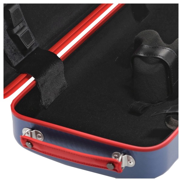 Gewa Fun Polycarbonate Oblong Violin Case, Blue and Red