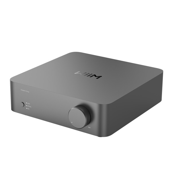 WiiM Vibelink Amplifier, Space Grey - angle 