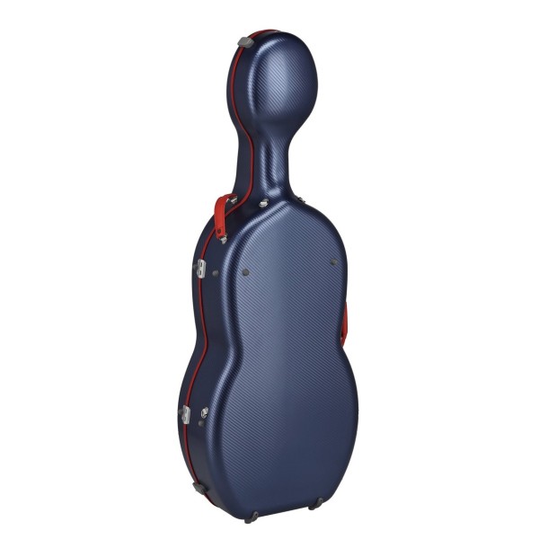 Gewa Fun Polycarbonate Cello Case, Blue and Red