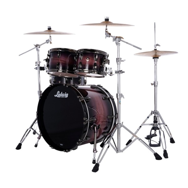 Ludwig Classic Maple Exotic 22" Studio 3pc Shell Pack, Amethyst Burst