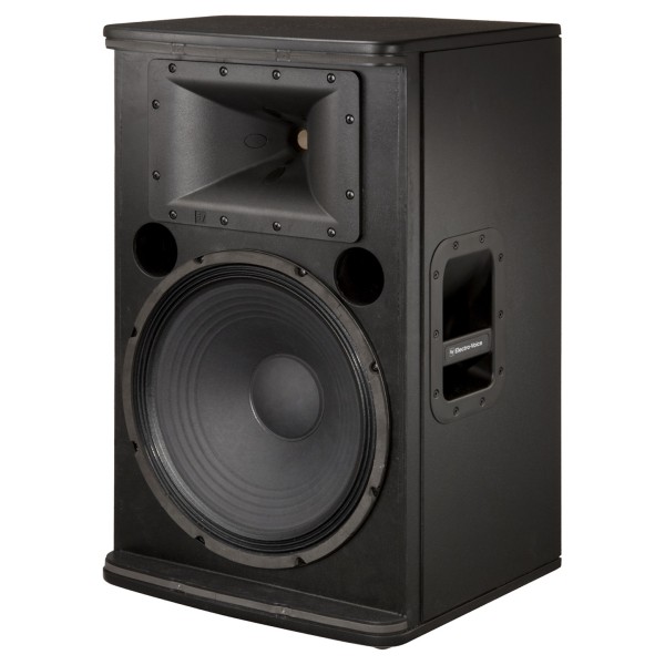 Electro-Voice ELX115P 15" Live X Two-way Powered Loudspeaker, Front Angled Left with Grille Removed