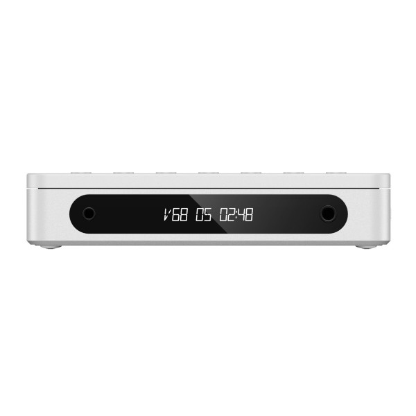 FiiO DM13 Portable CD Player with Bluetooth, Transparent White - Front View