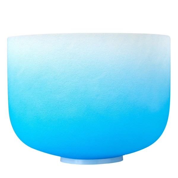 Sela 10" Blue Crystal Singing Bowl, Throat Chakra