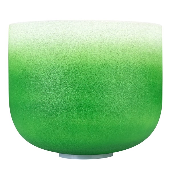 Sela 11" Green Crystal Singing Bowl, Heart Chakra
