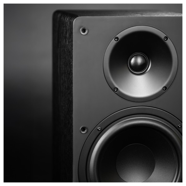 ELAC Debut ConneX DCB61 Active Speakers (Pair), Black - Detail Image, driver and tweeter