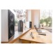 ELAC Debut ConneX DCB61 Active Speakers (Pair), White - Lifestyle Image, desk setup