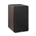 ELAC Debut ConneX DCB61 Active Speakers (Pair), Walnut - Angled with grille