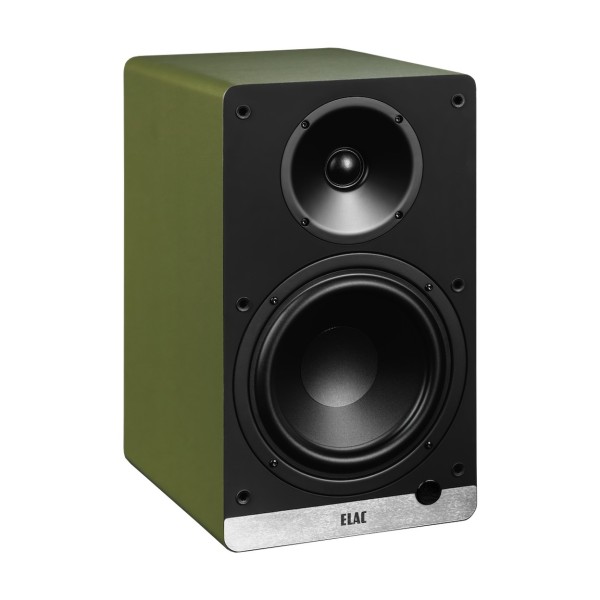 ELAC Debut ConneX DCB61 Active Speakers (Pair), Olive - Angled