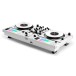Inpulse T7 Motorised DJ Controller, White - Angled