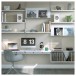 KEF Q1 Meta Bookshelf Speakers (Pair), Satin White - Lifestyle Image, bookshelf setup
