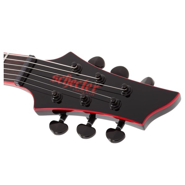 Schecter Sunset, Red Dawn  -headstock 