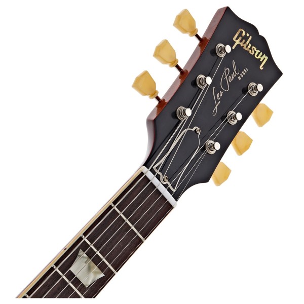 Gibson Custom 1958 Les Paul Standard Reissue Ultra Light Aged, Bourbon Burst #85173 - headstock 