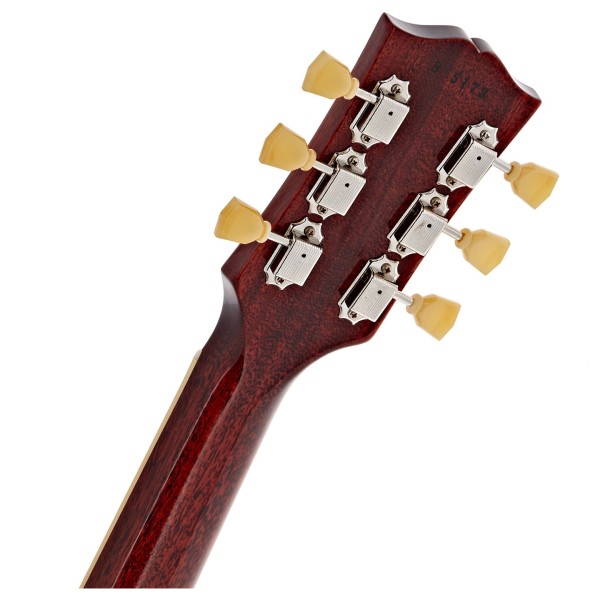 Gibson Custom 1958 Les Paul Standard Reissue Ultra Light Aged, Bourbon Burst #85173 - headstock back 