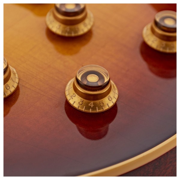 Gibson Custom 1958 Les Paul Standard Reissue Ultra Light Aged, Bourbon Burst #85173 - knobs