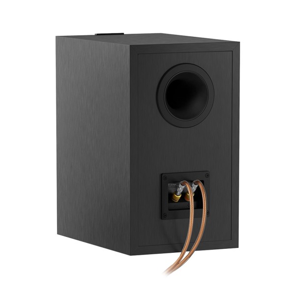 KEF Q3 Meta Bookshelf Speaker, Satin Black - Rear view