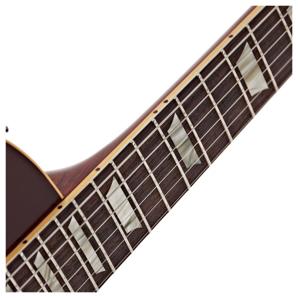 Gibson Custom 1958 Les Paul Standard Reissue Ultra Light Aged, Bourbon Burst #85173 - fretboard