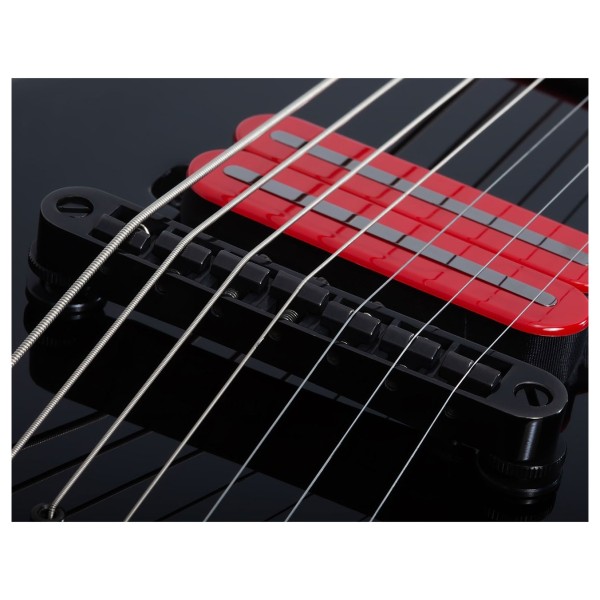 Schecter Sunset 7 String, Red Dawn - bridge 