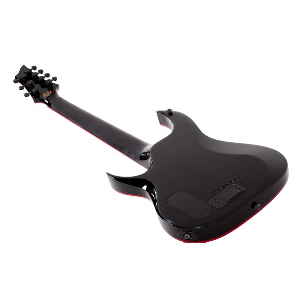 Schecter Sunset 7 String, Red Dawn - back 