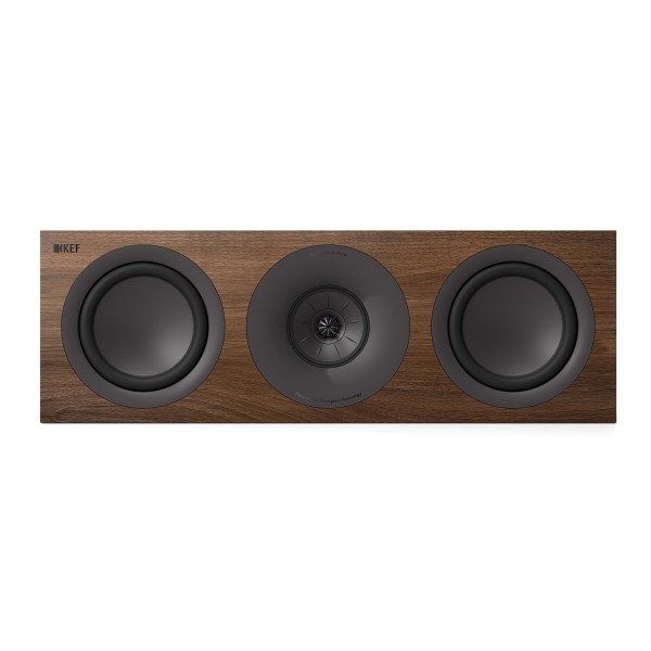 KEF Q6 Meta Centre Speaker, Walnut - Front 