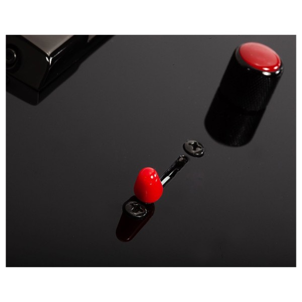 Schecter Sunset EverTune, Red Dawn - knobs