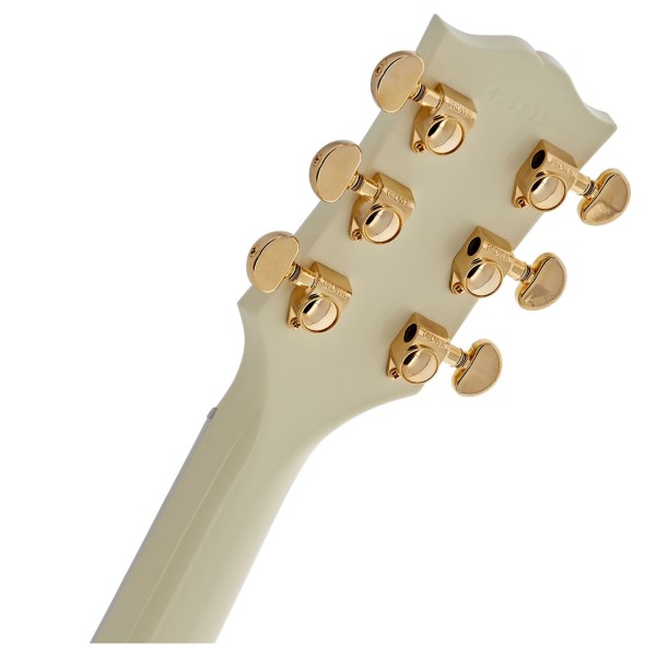 Gibson Custom 1963 Les Paul SG Custom Reissue Maestro VOS, Classic White #406303 - headstock back 