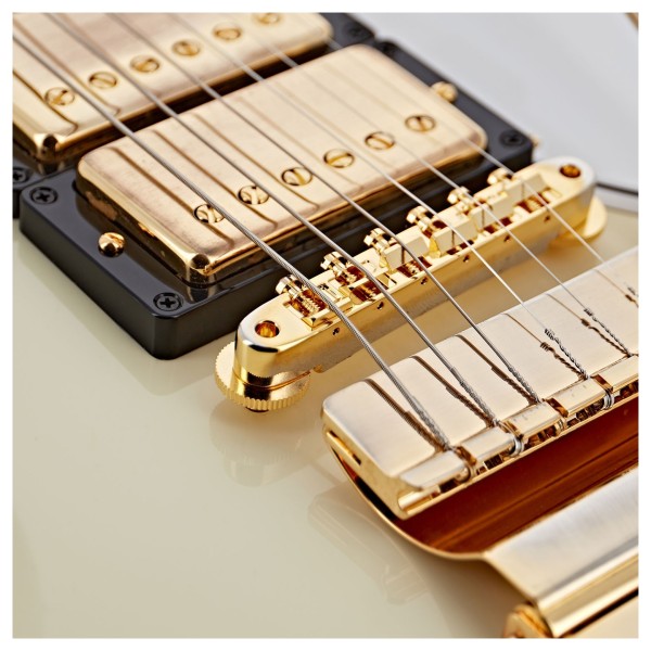 Gibson Custom 1963 Les Paul SG Custom Reissue Maestro VOS, Classic White #406303 - bridge