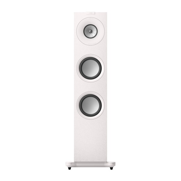 KEF Q7 Meta Floorstanding Speaker, Satin White - Front