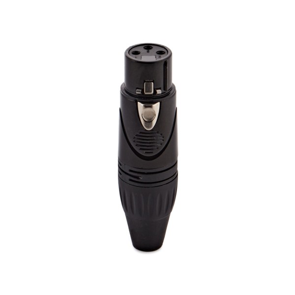 Precision XLR (M) 3-Pin Chassis by Studiospares, Black