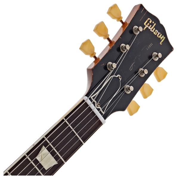 Gibson Custom 1957 Les Paul Goldtop Reissue Ultra Heavy Aged #75252 - headstock 