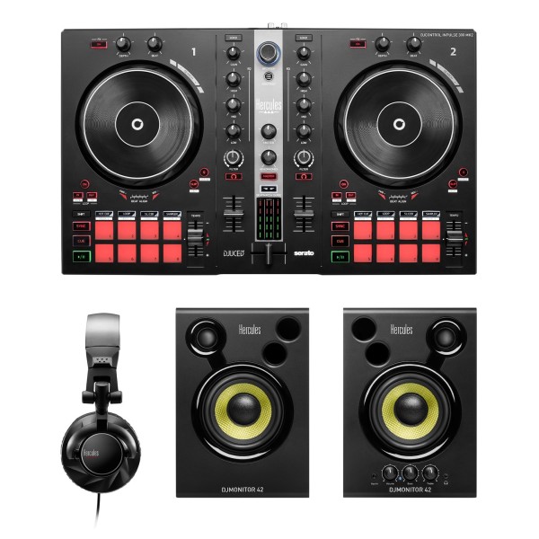 Hercules DJ Essentials Kit All-In-One DJ Package - Full Contents