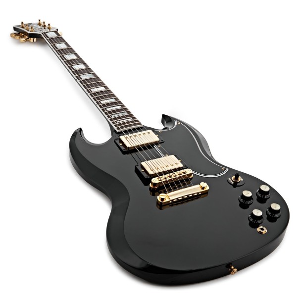 Gibson Custom SG Custom 2 Pickup, Ebony #404464 at Gear4music