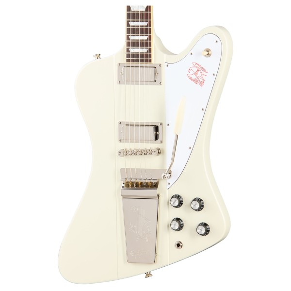 Epiphone 1963 Firebird V Maestro Vibrola Reissue, Polaris White - body 