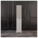 Acoustic Energy AE309 MKII Floorstanding Speakers (Pair), Matt White - Lifestyle image, grille attached