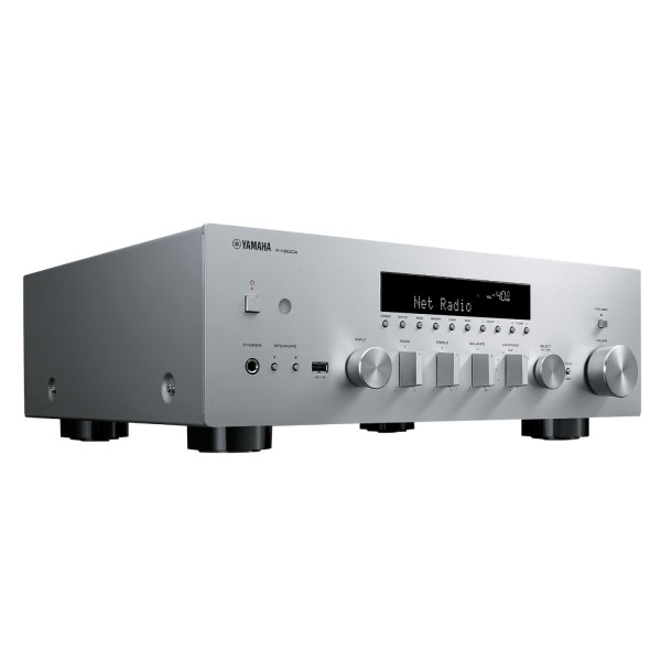 Yamaha R-N600A Hi-Fi System Builder - angle silver 