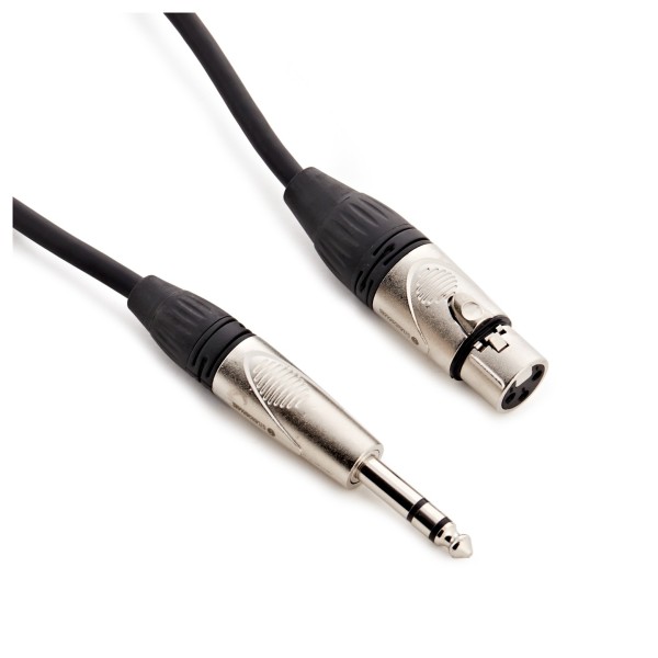 XLR (F) - 6.35mm TRS Cable by Studiospares, 1m